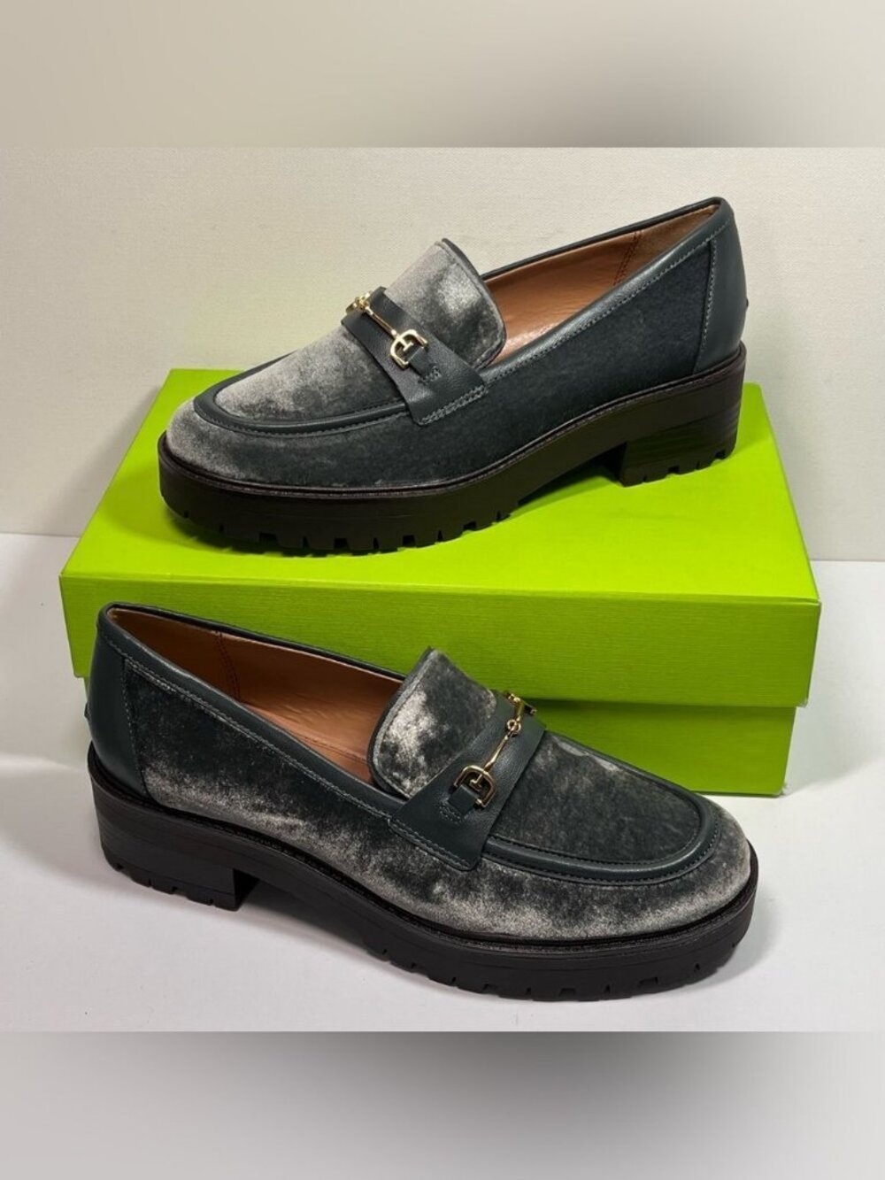 Sam Edelman Tully Chunky Lug Sole Almond Toe Loafers